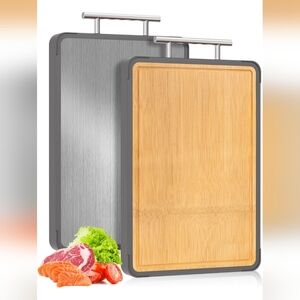 Bamboo & Titanium Cutting Board
